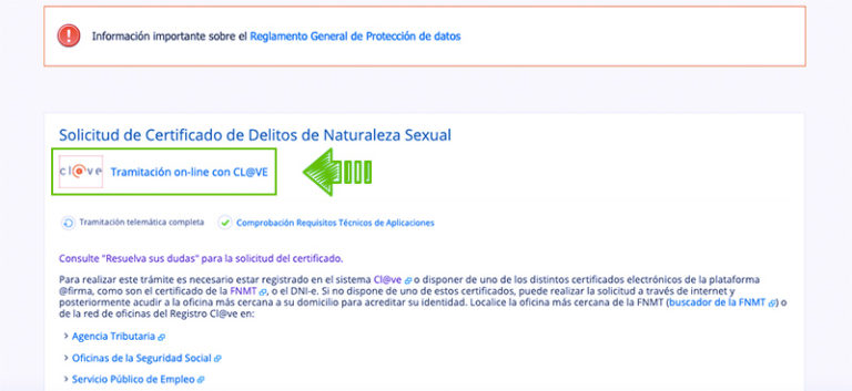 Certificado De Delitos Sexuales Con Certificado Digital Tu Certificado Online 0143